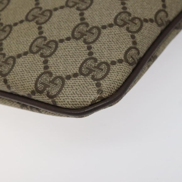 GUCCI GG Supreme Web Sherry Line Shoulder Bag PVC Beige 904 02 047 Auth BA2083