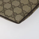 GUCCI GG Supreme Web Sherry Line Shoulder Bag PVC Beige 904 02 047 Auth BA2083-15