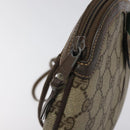 GUCCI GG Supreme Web Sherry Line Shoulder Bag PVC Beige 904 02 047 Auth BA2083-9