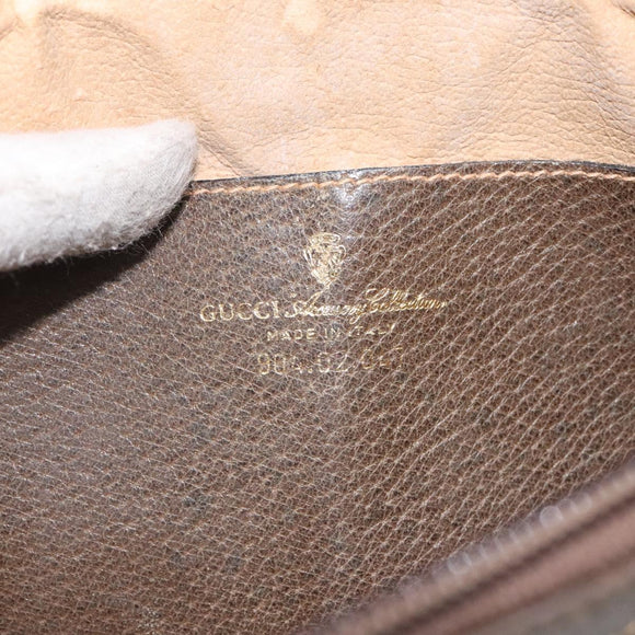 GUCCI GG Supreme Web Sherry Line Shoulder Bag PVC Beige 904 02 047 Auth BA2083