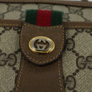 GUCCI GG Supreme Web Sherry Line Shoulder Bag PVC Beige 56 02 032 Auth BA2084-17