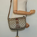 GUCCI GG Supreme Web Sherry Line Shoulder Bag PVC Beige 56 02 032 Auth BA2084-21