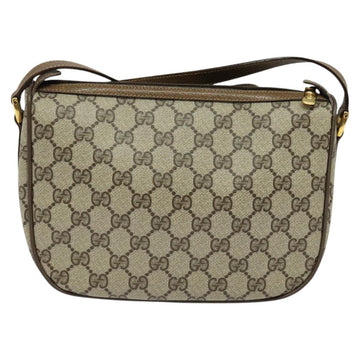 GUCCI GG Supreme Web Sherry Line Shoulder Bag PVC Beige 56 02 032 Auth BA2084 - 0