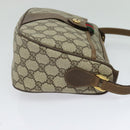 GUCCI GG Supreme Web Sherry Line Shoulder Bag PVC Beige 56 02 032 Auth BA2084-4