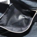 CELINE Hand Bag Suede Leather Gray Gold Auth BA2092-11