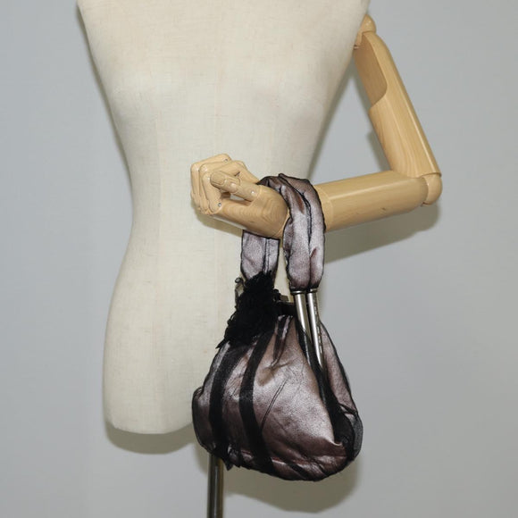 CHANEL Hand Bag Nylon Pink CC Auth BA2093V