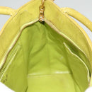 CHANEL COCO Mark Tote Bag Caviar Skin Yellow Gold CC Auth BA2094-18