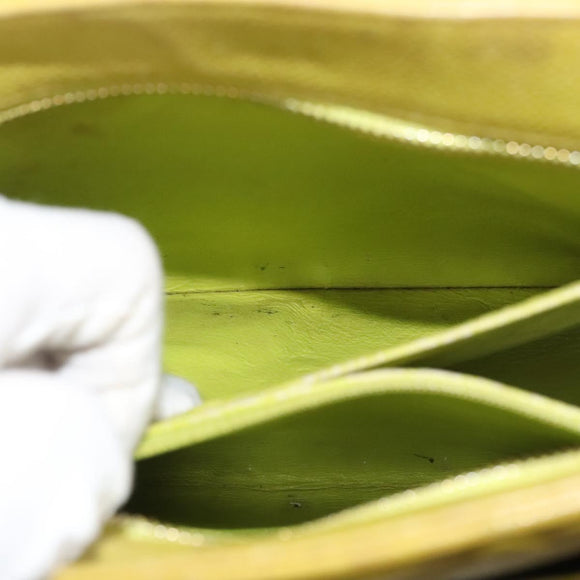 CHANEL COCO Mark Tote Bag Caviar Skin Yellow Gold CC Auth BA2094