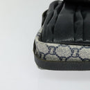 GUCCI GG Plus Supreme Shoulder Bag PVC Navy Gold Auth BA2101-9