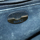 GUCCI GG Plus Supreme Shoulder Bag PVC Navy Gold Auth BA2101-17