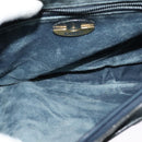 GUCCI GG Plus Supreme Shoulder Bag PVC Navy Gold Auth BA2101-11