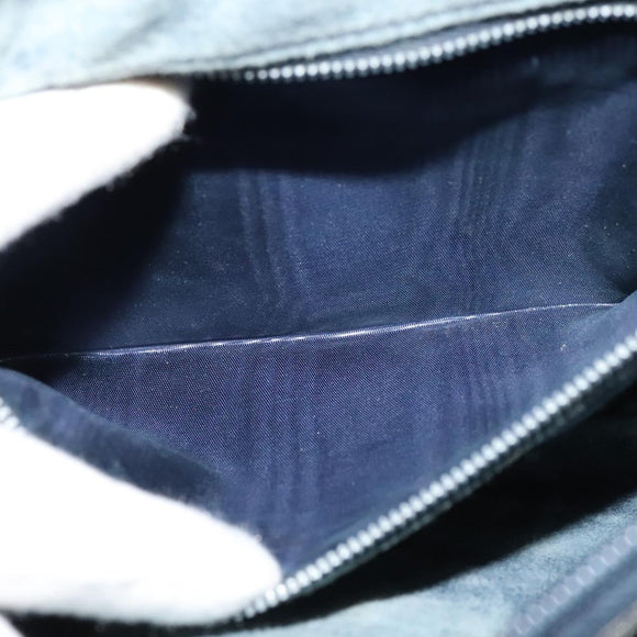 GUCCI GG Plus Supreme Shoulder Bag PVC Navy Gold Auth BA2101