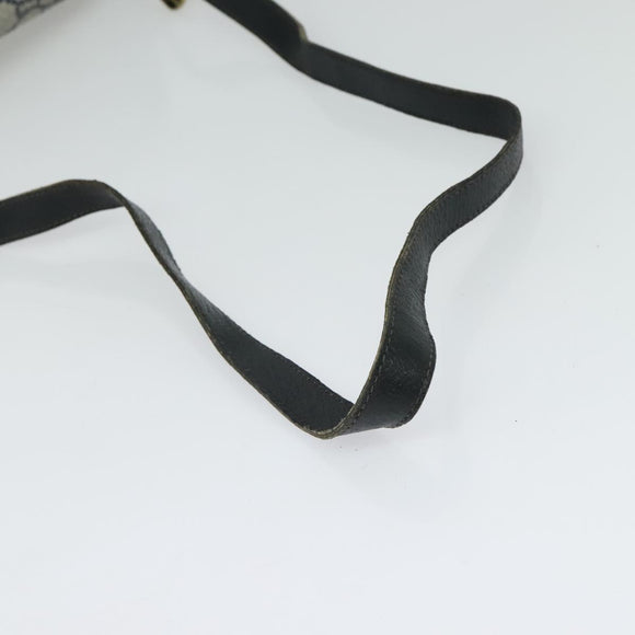 GUCCI GG Plus Supreme Shoulder Bag PVC Navy Gold Auth BA2101