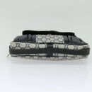 GUCCI GG Plus Supreme Shoulder Bag PVC Navy Gold Auth BA2101-5