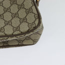 GUCCI GG Supreme Web Sherry Line Shoulder Bag PVC Beige 66 02 049 Auth BA2105-16
