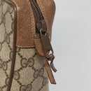 GUCCI GG Supreme Web Sherry Line Clutch Bag PVC Beige Red 89 01 012 Auth BA2108-8