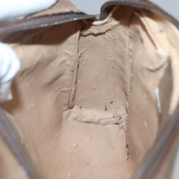 GUCCI GG Supreme Web Sherry Line Clutch Bag PVC Beige Red 89 01 012 Auth BA2108