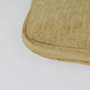 Christian Dior Trotter Canvas Shoulder Bag Beige Gold Auth BA2109-16
