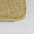 Christian Dior Trotter Canvas Shoulder Bag Beige Gold Auth BA2109-9