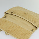 Christian Dior Trotter Canvas Shoulder Bag Beige Gold Auth BA2109-10