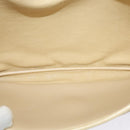 Christian Dior Trotter Canvas Shoulder Bag Beige Gold Auth BA2109-12