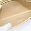 Christian Dior Trotter Canvas Shoulder Bag Beige Gold Auth BA2109-19