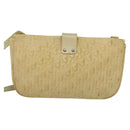 Christian Dior Trotter Canvas Shoulder Bag Beige Gold Auth BA2109-2