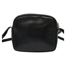 Salvatore Ferragamo Shoulder Bag Leather Black Gold Auth BA2112-2