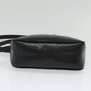 Salvatore Ferragamo Shoulder Bag Leather Black Gold Auth BA2112-5