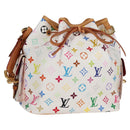 LOUIS VUITTON Monogram Multicolor Petit Noe Bag White M42229 LV Auth BA2116V-1