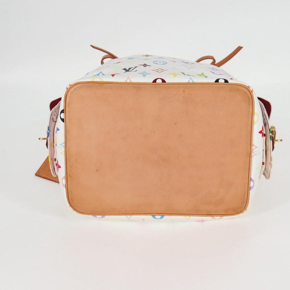 LOUIS VUITTON Monogram Multicolor Petit Noe Bag White M42229 LV Auth BA2116V