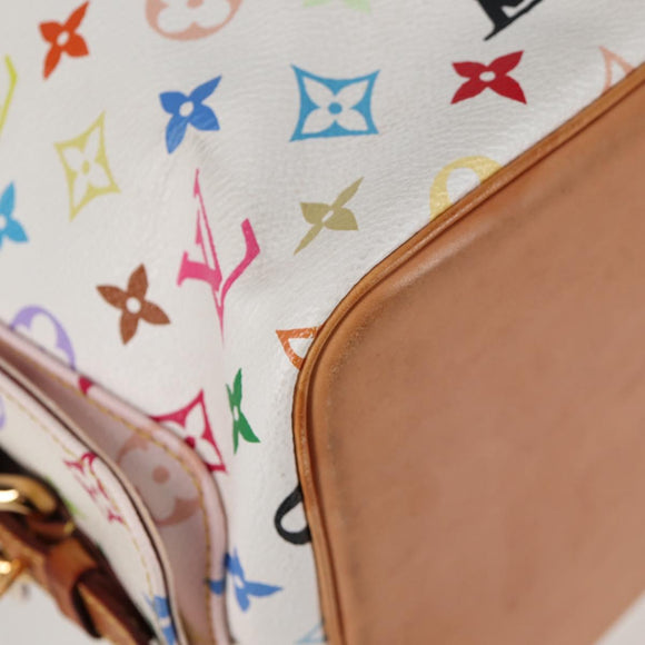 LOUIS VUITTON Monogram Multicolor Petit Noe Bag White M42229 LV Auth BA2116V