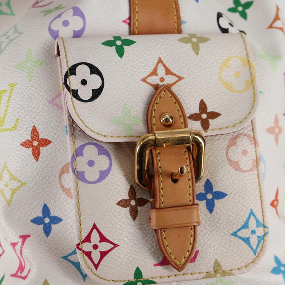 LOUIS VUITTON Monogram Multicolor Petit Noe Bag White M42229 LV Auth BA2116V