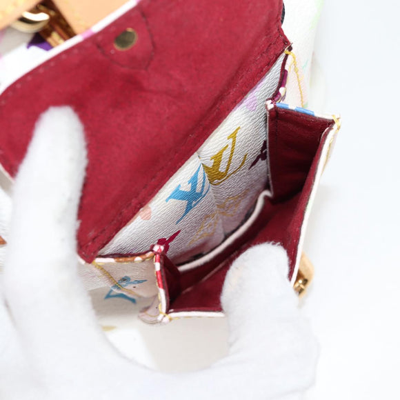 LOUIS VUITTON Monogram Multicolor Petit Noe Bag White M42229 LV Auth BA2116V