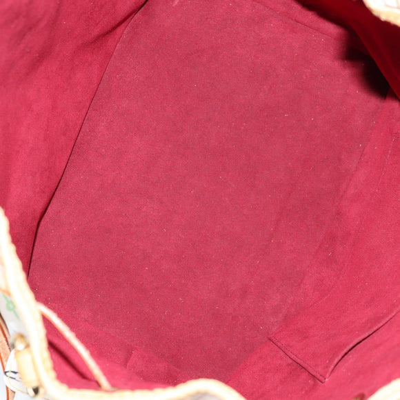 LOUIS VUITTON Monogram Multicolor Petit Noe Bag White M42229 LV Auth BA2116V