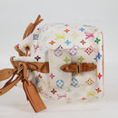 LOUIS VUITTON Monogram Multicolor Petit Noe Bag White M42229 LV Auth BA2116V-3