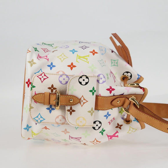 LOUIS VUITTON Monogram Multicolor Petit Noe Bag White M42229 LV Auth BA2116V