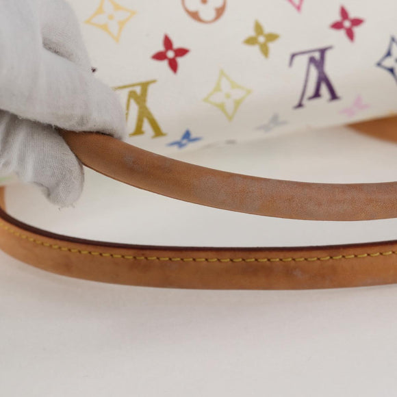 LOUIS VUITTON Monogram Multicolor Beverly GM Hand Bag White M40201 Auth BA2117V