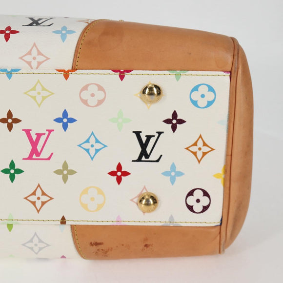 LOUIS VUITTON Monogram Multicolor Beverly GM Hand Bag White M40201 Auth BA2117V