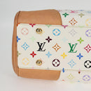 LOUIS VUITTON Monogram Multicolor Beverly GM Hand Bag White M40201 Auth BA2117V-18