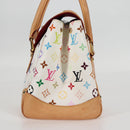 LOUIS VUITTON Monogram Multicolor Beverly GM Hand Bag White M40201 Auth BA2117V-3