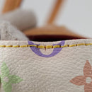 LOUIS VUITTON Monogram Multicolor Beverly GM Hand Bag White M40201 Auth BA2117V-5