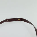 Christian Dior Shoulder Bag Leather Bordeaux Gold Auth BA2119-8