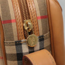 Burberrys Nova Check Shoulder Bag Canvas Beige Gold Auth BA2131-10