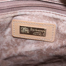 Burberrys Nova Check Shoulder Bag Canvas Beige Gold Auth BA2131-11