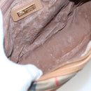 Burberrys Nova Check Shoulder Bag Canvas Beige Gold Auth BA2131-12