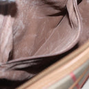 Burberrys Nova Check Shoulder Bag Canvas Beige Gold Auth BA2131-19