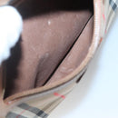 Burberrys Nova Check Shoulder Bag Canvas Beige Gold Auth BA2131-20