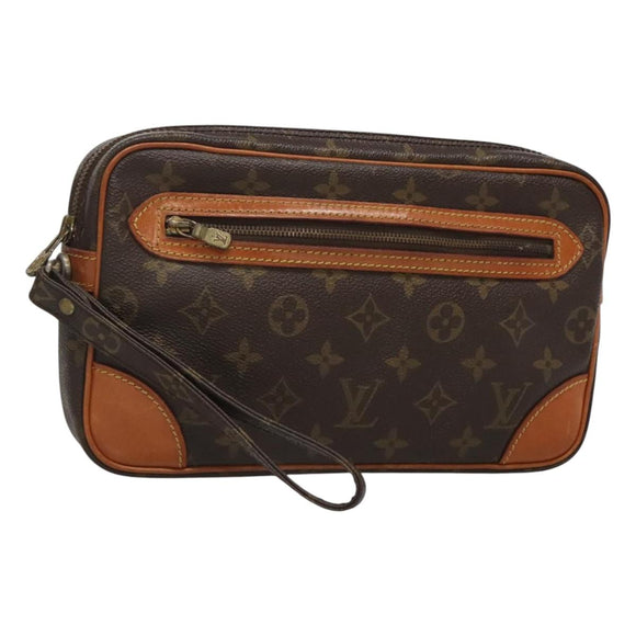 LOUIS VUITTON Monogram Marly Dragonne GM Clutch Bag M51825 LV Auth BA2138