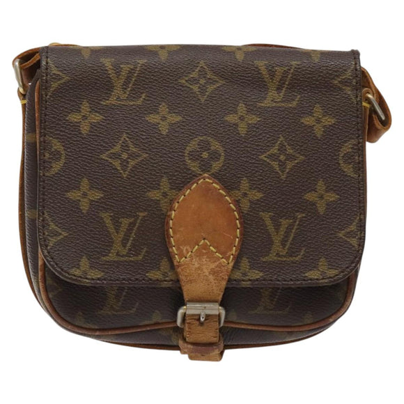 LOUIS VUITTON Monogram Cartouchiere PM Shoulder Bag Vintage M51254 Auth BA2139